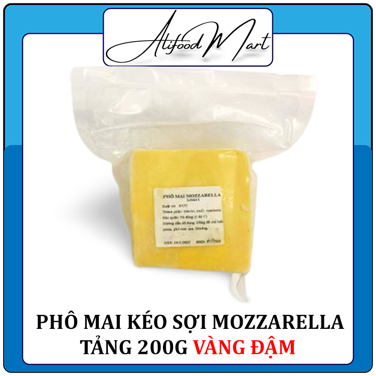 Phô Mai Mozzarella Kéo Sợi Đức Khối 200g