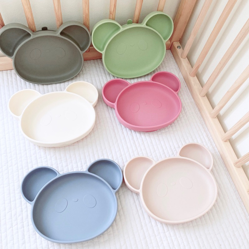 Khay ăn dặm, khay ăn dặm chia ngăn Bar-rot cho bé