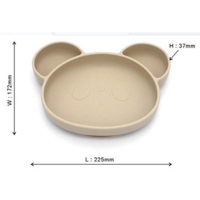 Khay ăn dặm, khay ăn dặm chia ngăn Bar-rot cho bé