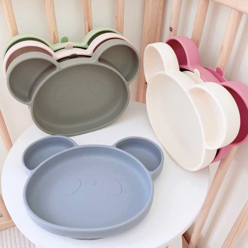 Khay ăn dặm, khay ăn dặm chia ngăn Bar-rot cho bé