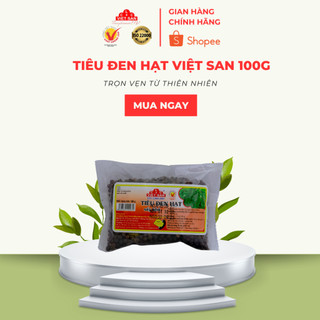 Tiêu Đen Hạt Việt San 50g / 100g | Nguyên Hạt – Thơm Nồng – Gia Vị Tự Nhiên