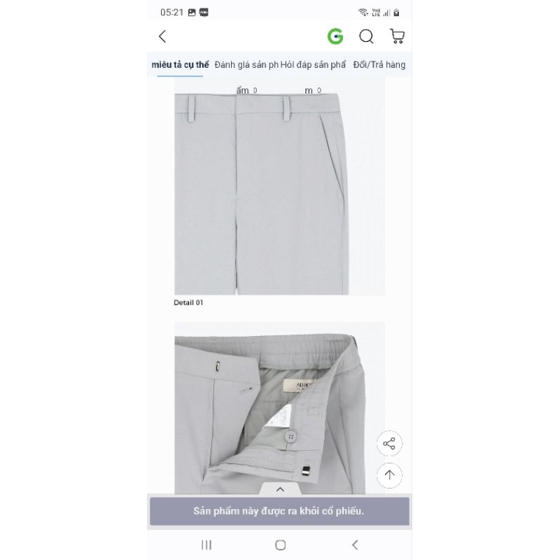 Quần nam Adhoc xuất Hàn