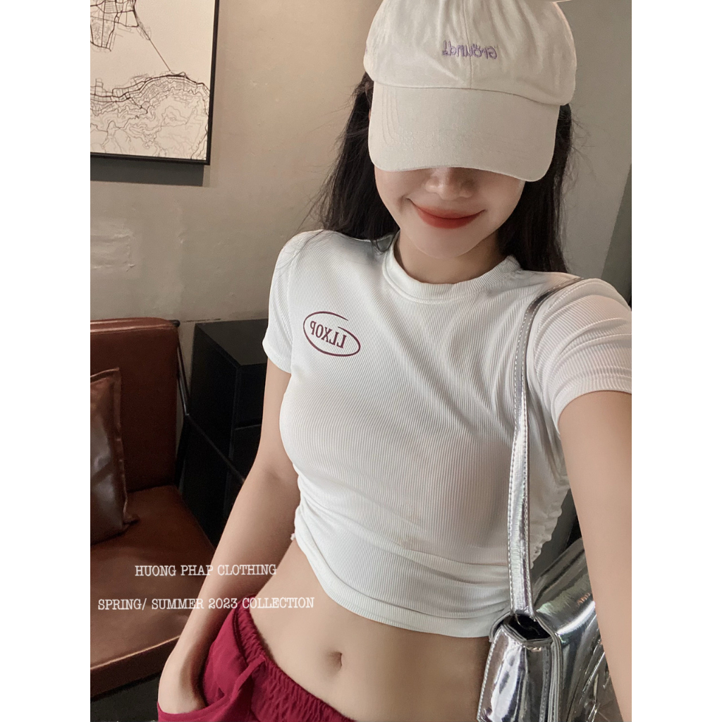 Set Áo Croptop Trắng Mix Quần Xuông Túi Hộp Màu Đỏ Đô Cool Ngầu Phong Cách Ulzzang Unisex HuongPhapClothing