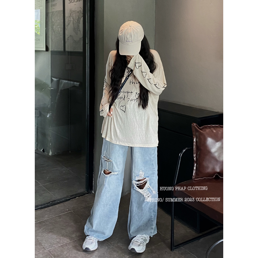 Áo Thun Giấy Dài Tay 2 Màu Trắng Đen Cool Ngầu Phong Cách Ulzzang Unisex HuongPhapClothing
