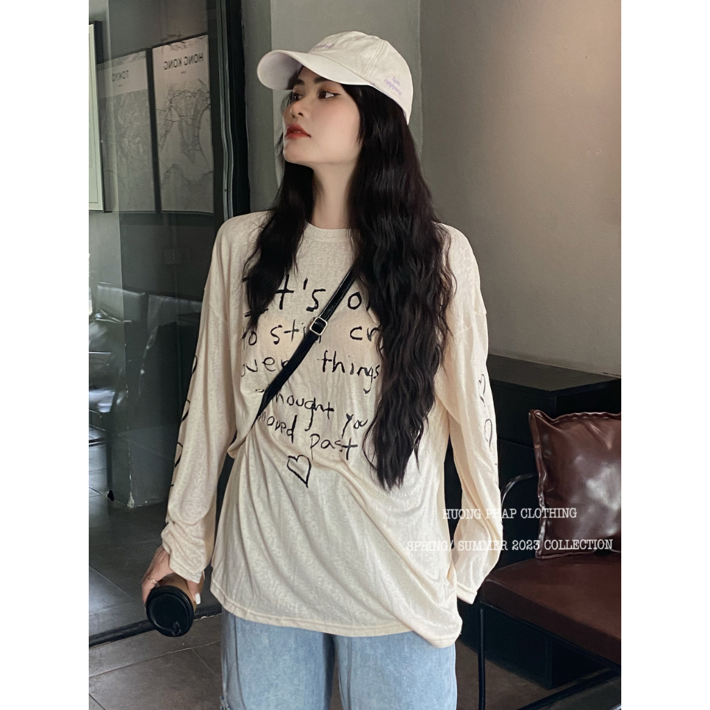 Áo Thun Giấy Dài Tay 2 Màu Trắng Đen Cool Ngầu Phong Cách Ulzzang Unisex HuongPhapClothing