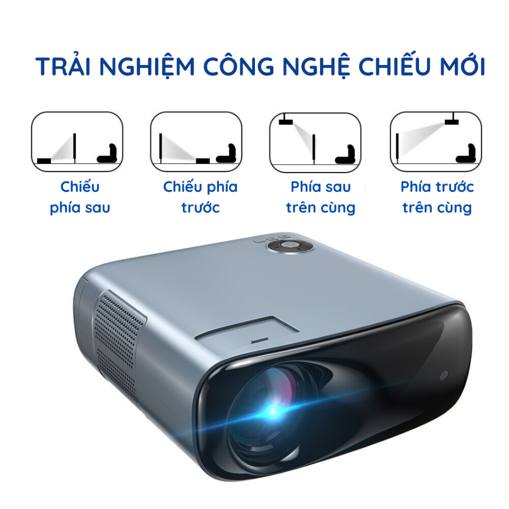 Máy chiếu thông minh KAW XS1 - hình ảnh chất lượng 4K, máy chiếu di động, tiện dụng - Hàng chính hãng bảo hành 1 đổi 1