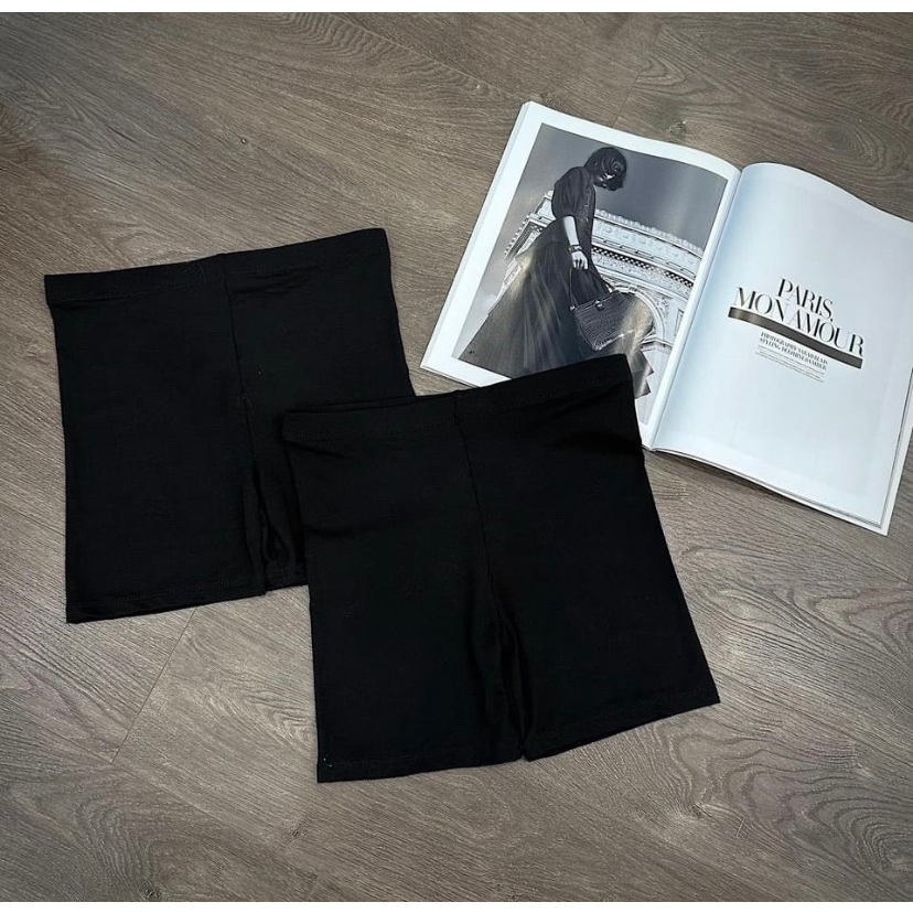 Quần Đùi Biker Short Nữ Ôm Nâng Mông Vải Co Giãn Tập Gym Yoga Mặc Trong Váy Cottong Thái Mẫu QUANLEGGING39. PT202