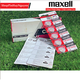 Pin maxell cr1632 vỉ 5 viên 3v lithium - chính hãng