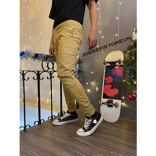 Quần Jogger Kaki Co Giãn Vàng Kem