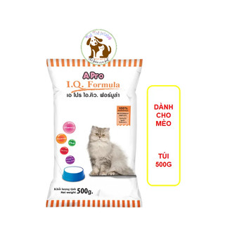 Thức ăn cho mèo hạt apro iq cat formula 500g-tuệ tuệ petshop