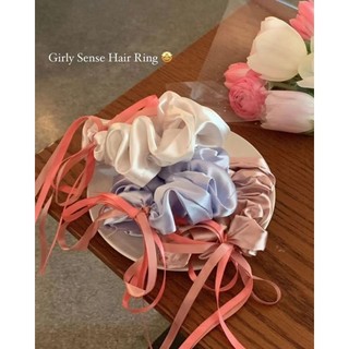 Cột Tóc Scrunchies Vải Lụa Thắt Nơ Nữ Tính - COT1241 - Bcorner