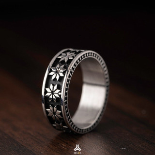 Nhẫn nam thời trang Helisilver.store Snowflakes