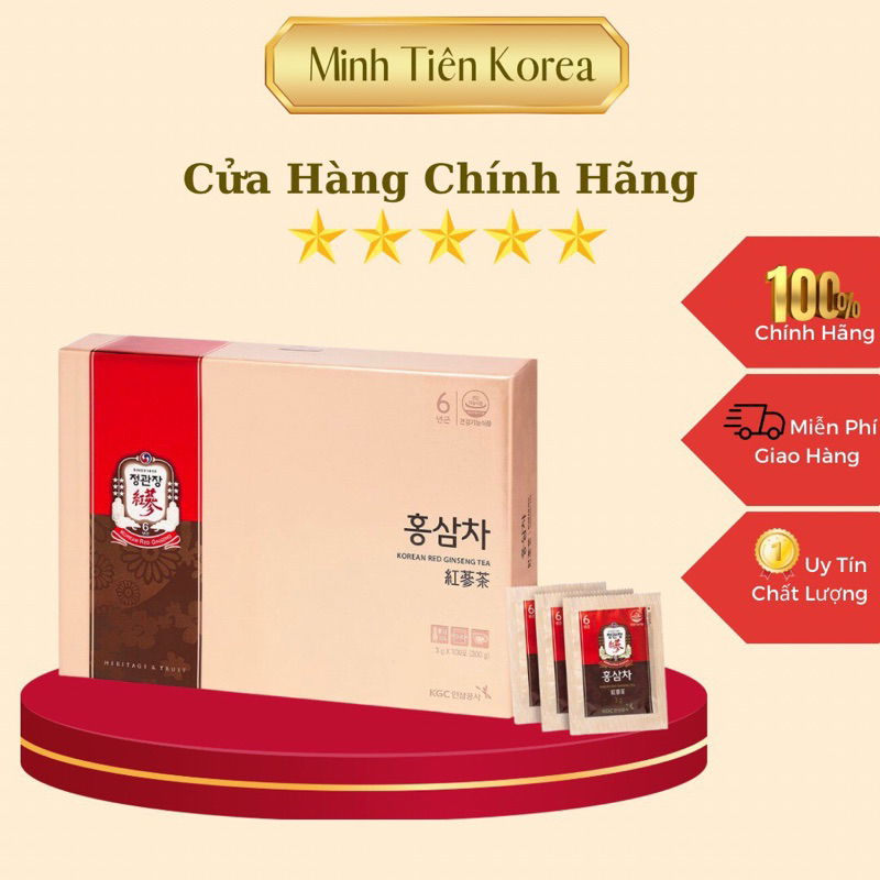 Trà Hồng Sâm Chính Phủ KGC (100 gói×3g)