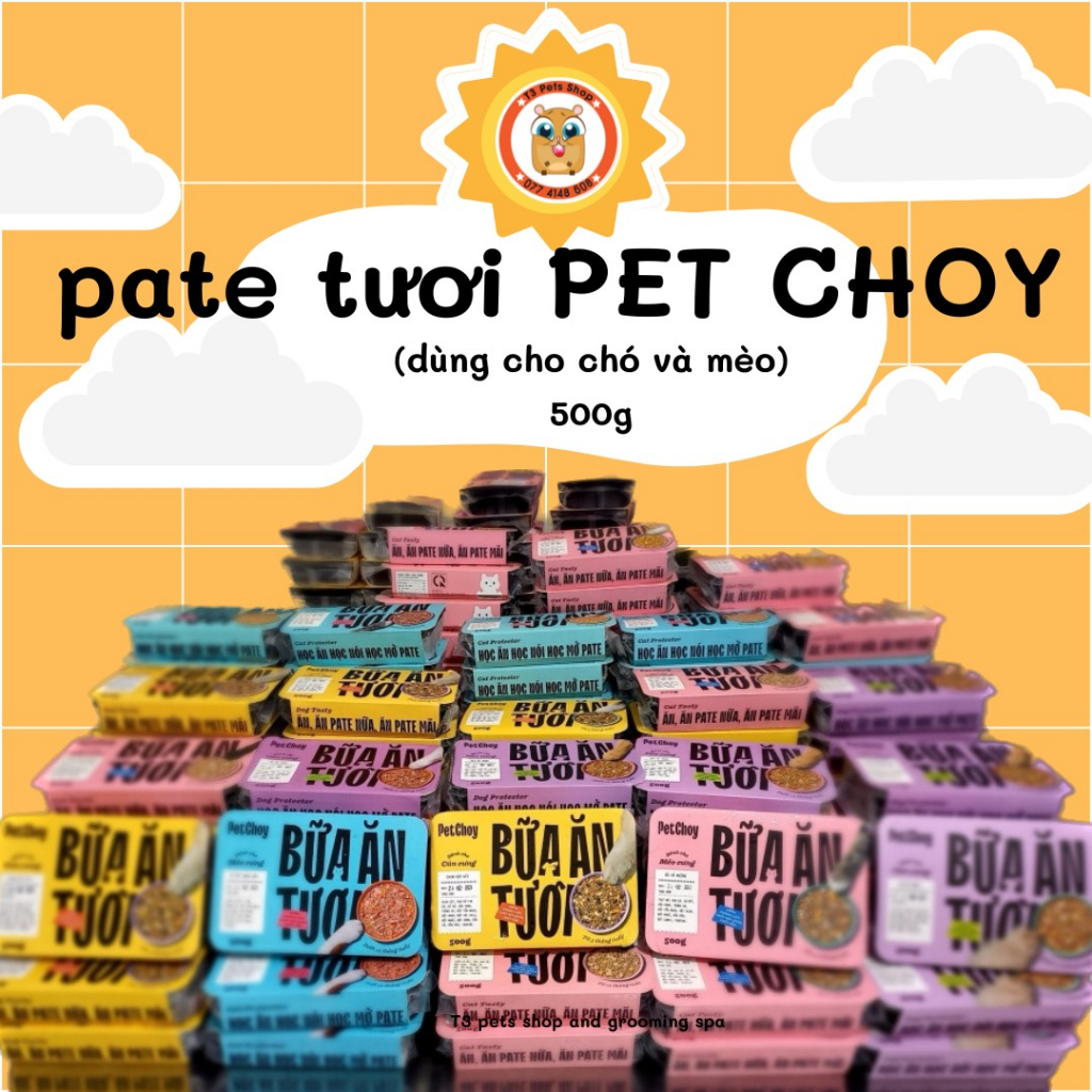 PATE TƯƠI Pet Choy  dành cho chó mèo
