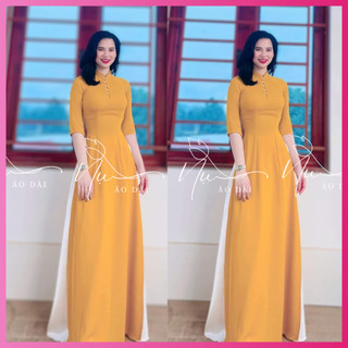 Áo dài truyền thống, cách điệu đính kết hạt trai, mẫu mới sang trọng, trẻ trung cho phái nữ