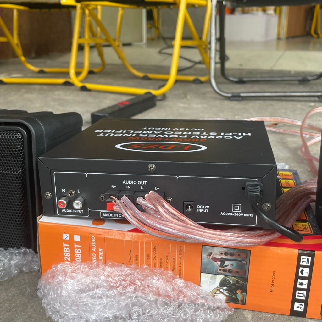 Combo Dàn Karaoke Loa 151, Amply 128BT + 10m Dây Loa Dùng Cho Quán Ăn, Nhà Hàng, Cafe..., Âm Thanh Chất Lượng