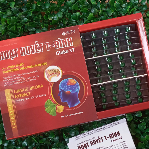 (CHÍNH HÃNG) Hoạt huyết T-Đình, tăng cường tuần hoàn não, giúp bổ não, hộp 60 viên