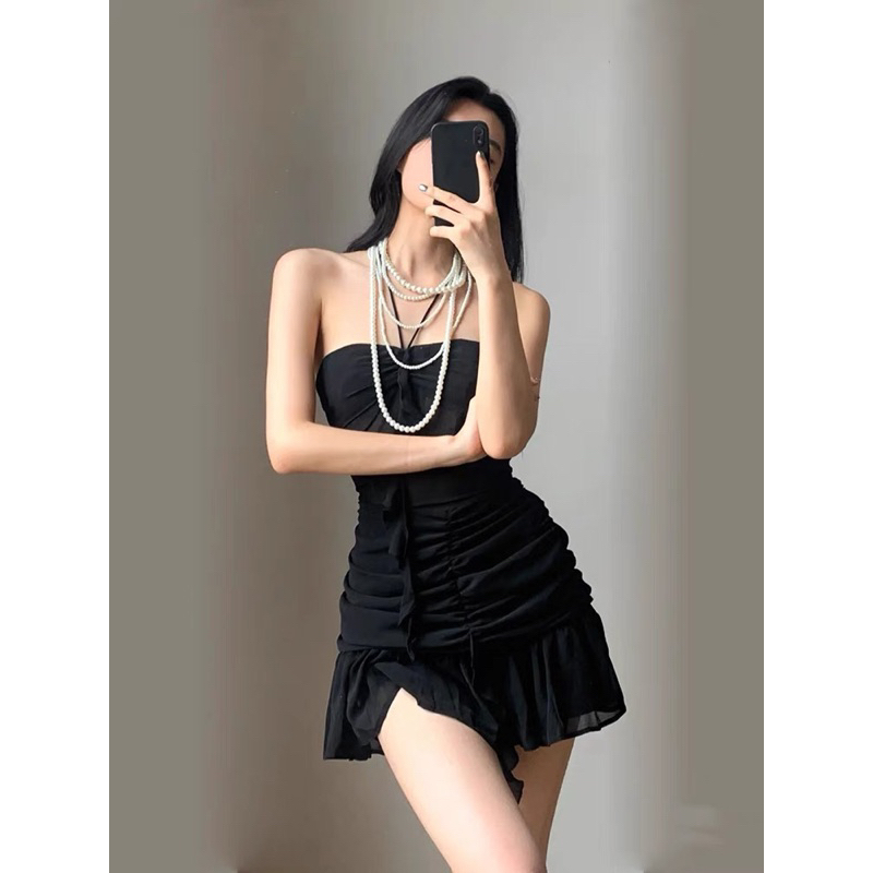 Váy body xuyên thấu phần eo dành cho nữ