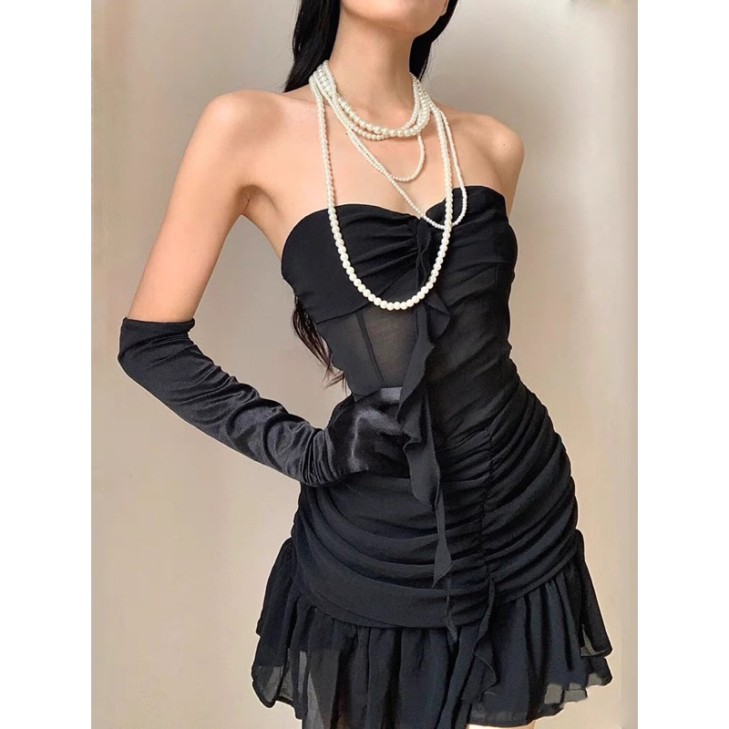 Váy body xuyên thấu phần eo dành cho nữ