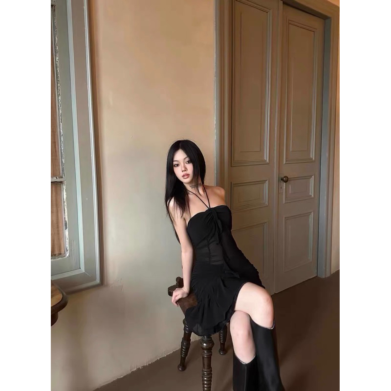 Váy body xuyên thấu phần eo dành cho nữ