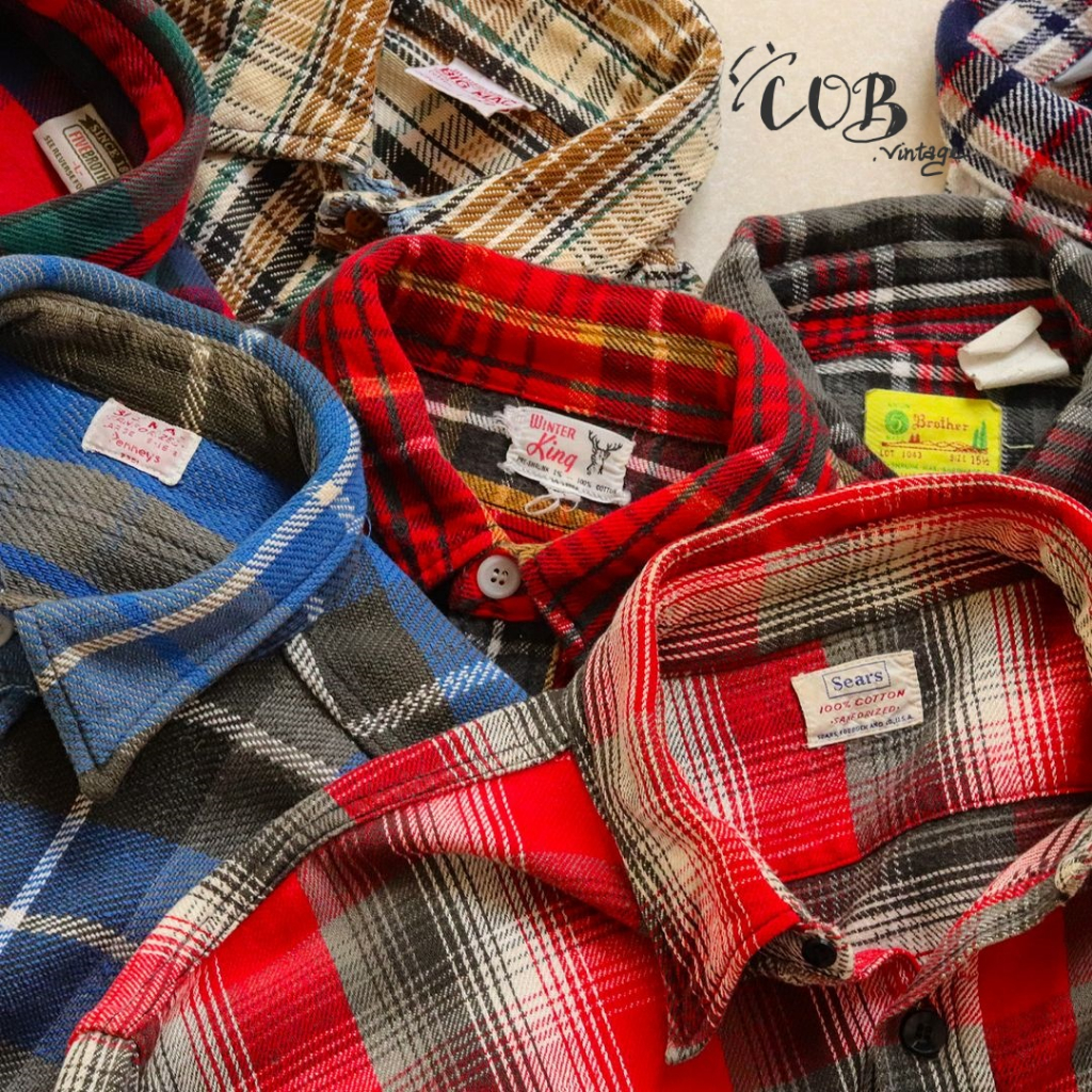 Áo sơ mi Flannel - secondhand (2hand) - vintage, cổ điển-COB.vintage