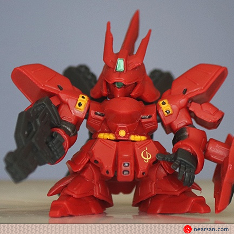 Sazabi gundam mô hình sd gashapon senshi forte 09 bandai 9