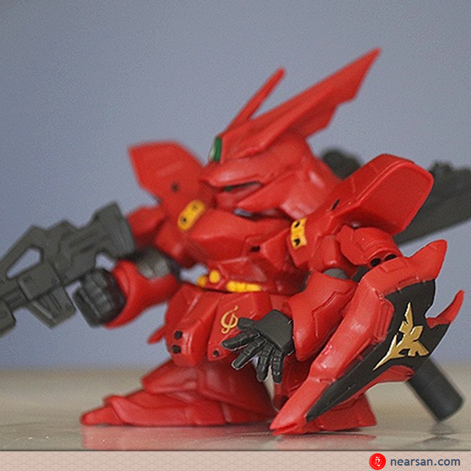 Sazabi gundam mô hình sd gashapon senshi forte 09 bandai 9