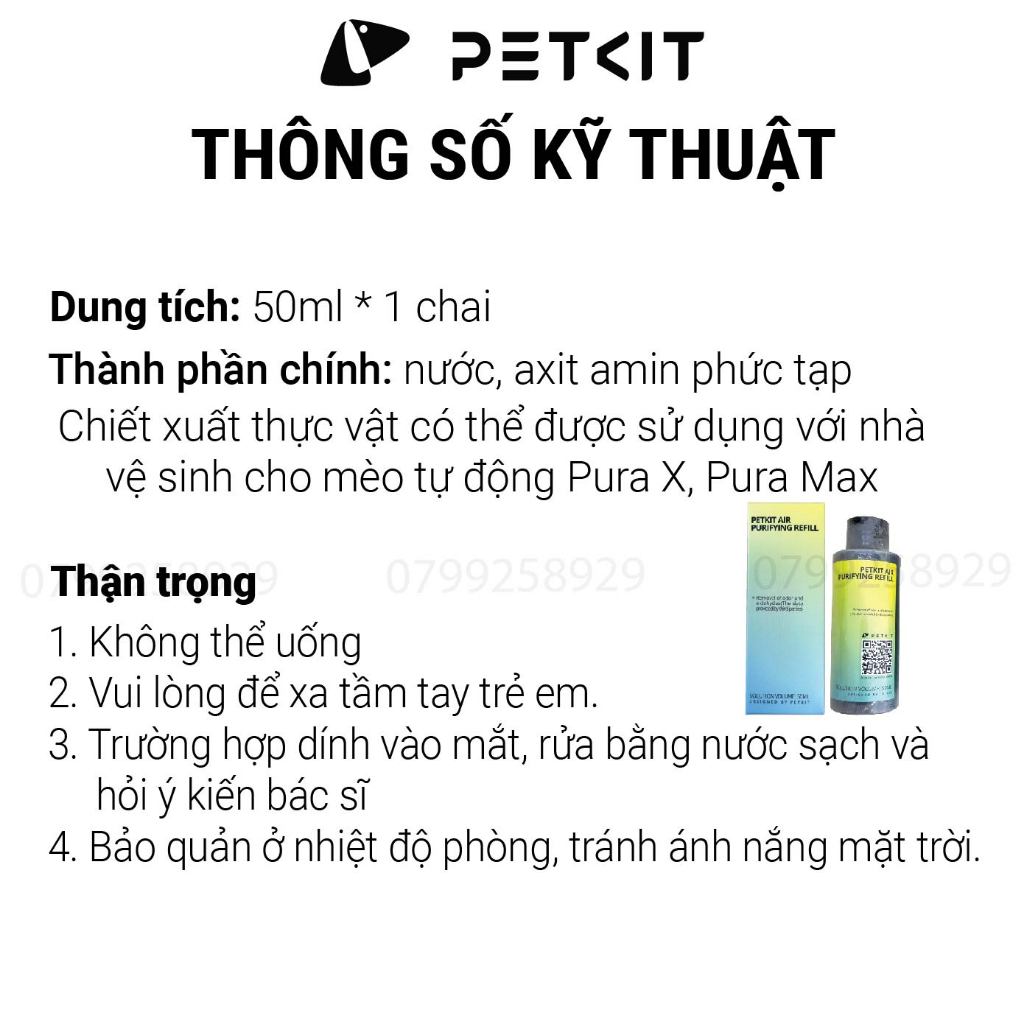 Tinh Dầu Dùng Cho Máy Vệ Sinh Tự Động Cho Mèo Petkit Pura X, Pura Max