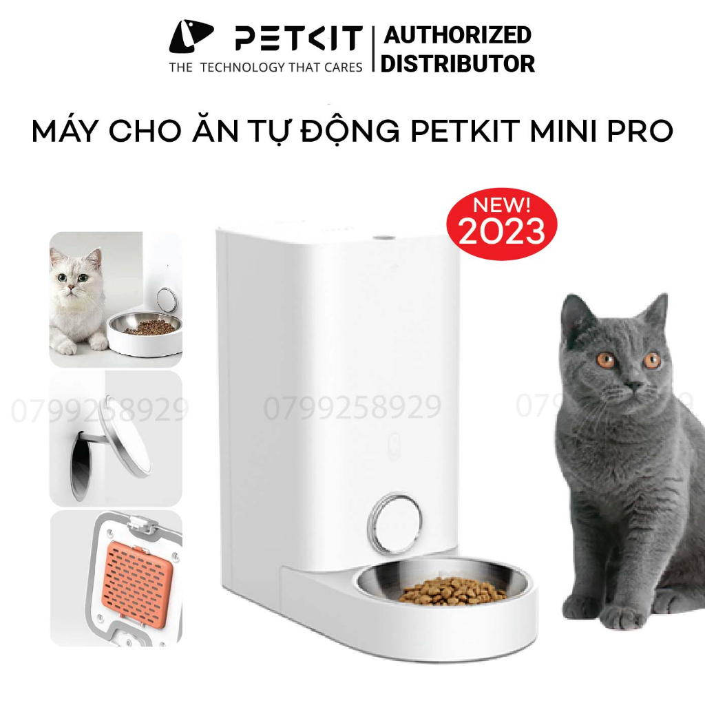 Máy Ăn, Máy Nhả Hạt Cho Mèo, Chó Tự Động Petkit Fresh Element Mini Pro - Dung Tích 2.85 Lít