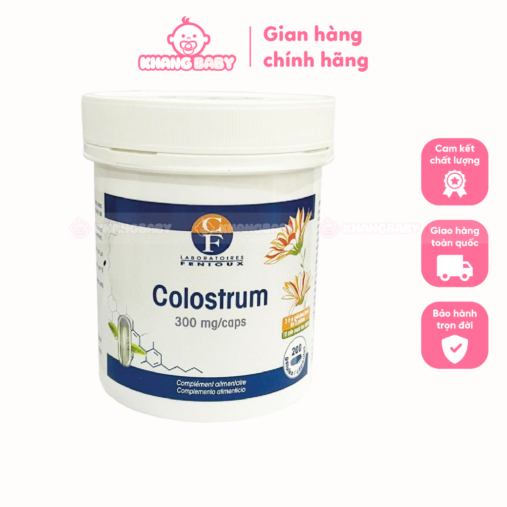 Sữa non pháp mẫu mới Fenioux Colostrum 300mg Pháp 200v - Shop Khang Baby