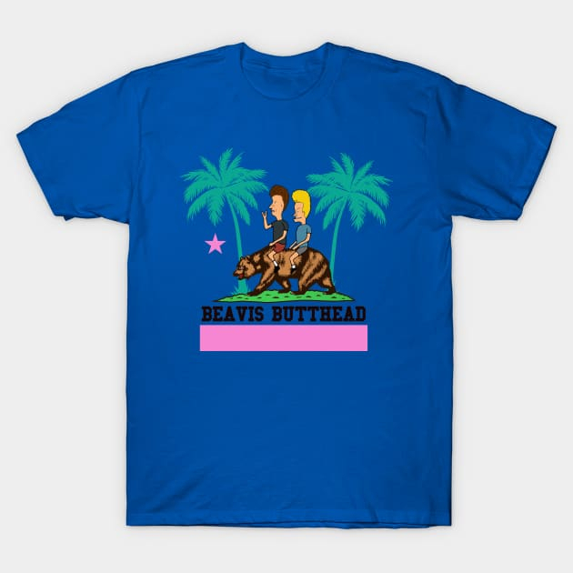 Áo thun Beavis và Butthead đi California Beavis and Butthead riding California TShirt