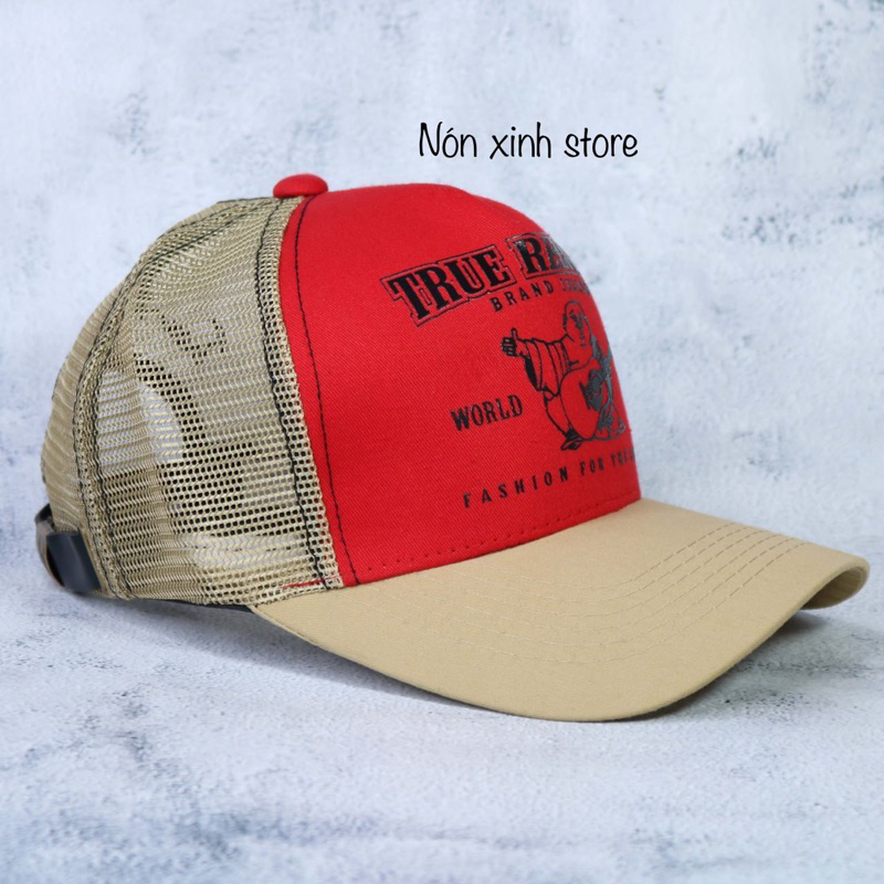 Mũ lưỡi trai Nón kết Nam in hình Ông Địa phối lưới cao cấp