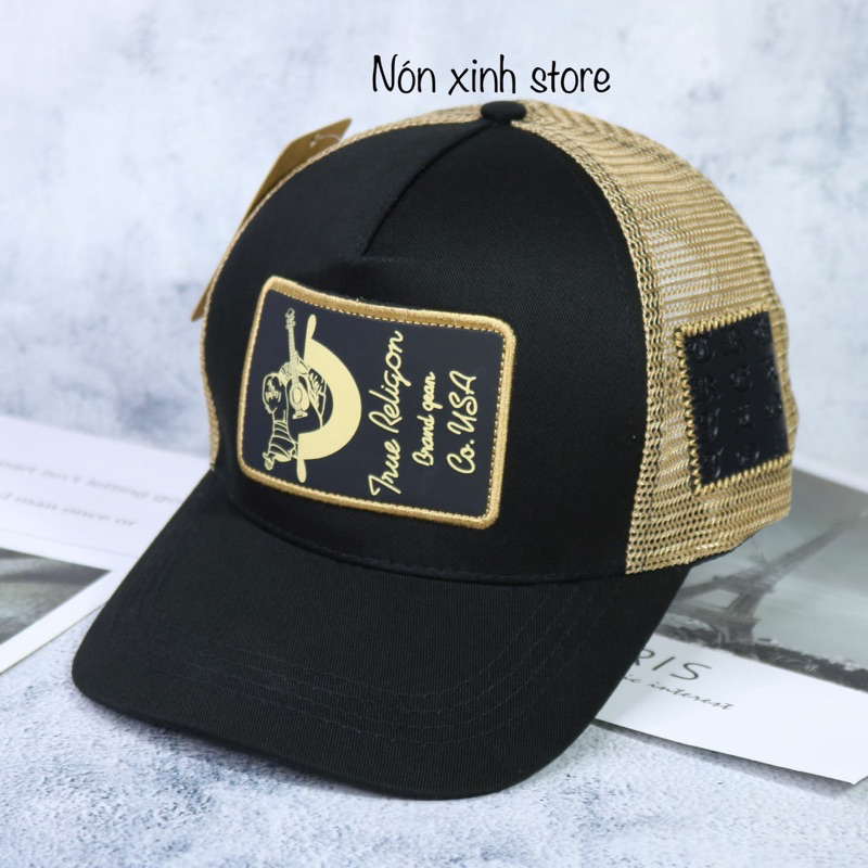 Mũ lưỡi trai Nón kết Nam in hình Ông Địa phối lưới cao cấp