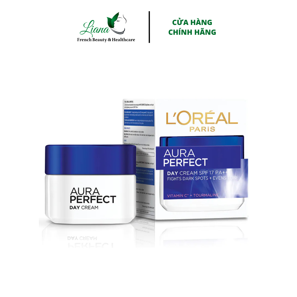 Kem Dưỡng Da Ban Ngày L'Oreal Paris Aura Perfect Trắng Mượt Đều Màu Day Cream SPF17 PA++ 50ml
