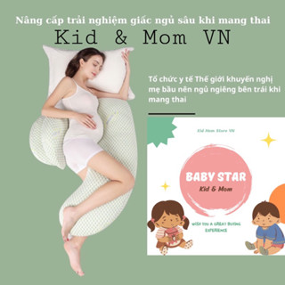 Gối bà bầu Gối bầu mới cao cấp 3 món chữ F, có kèm gối ôm cho bà bầu, dùng được cả sau khi sinh