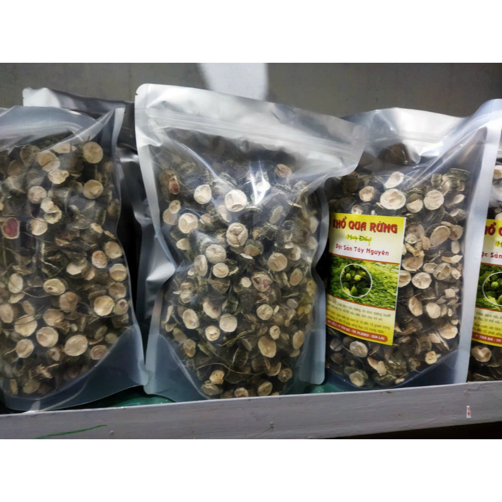 Trái mướp đắng rừng  loại nguyên quả và loại thái lát sấy khô 1kg