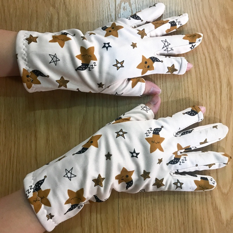 Găng tay đi nắng loại vải dày mịn