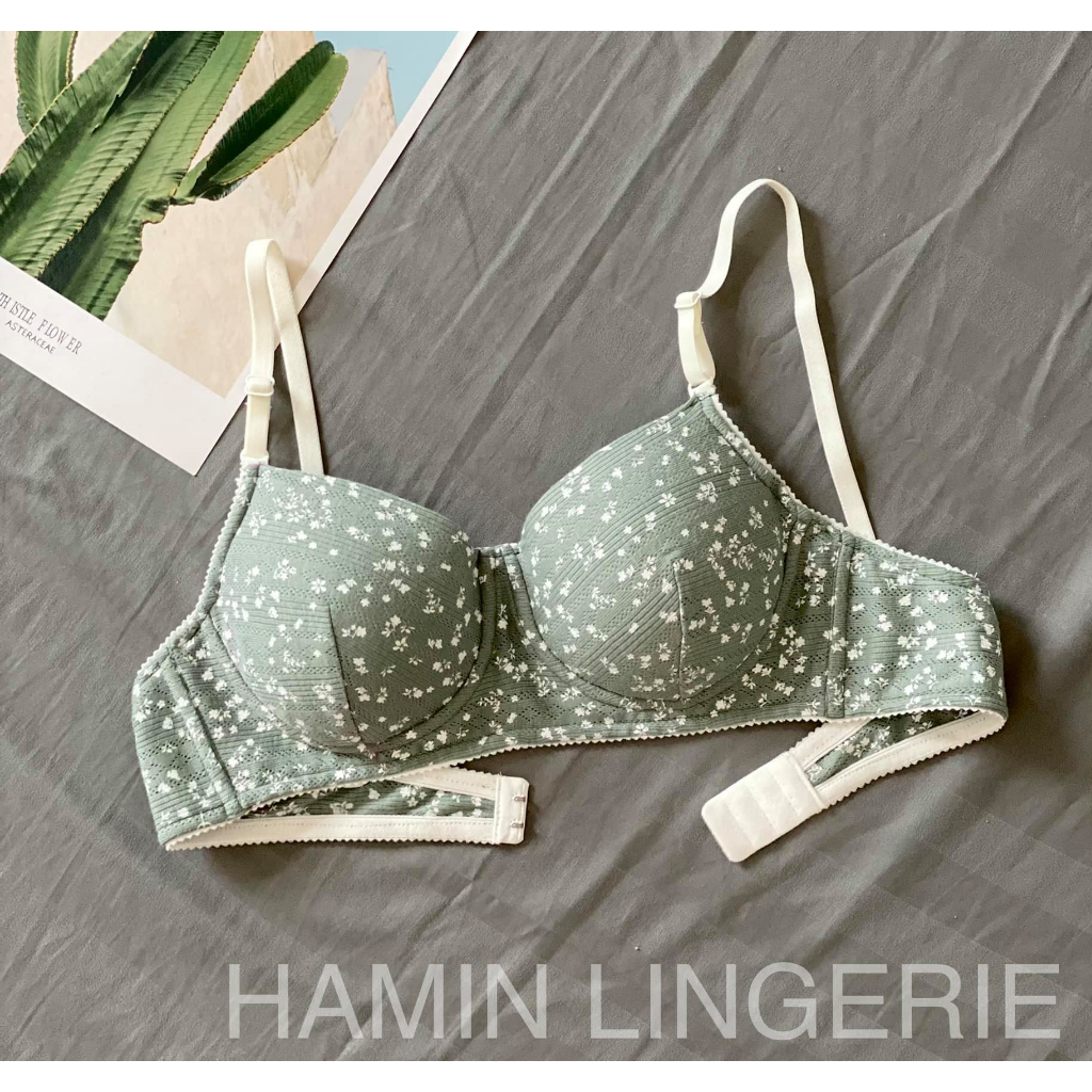 Bộ kit phụ liệu may áo lót cotton có gọng, không mút, mã AL02