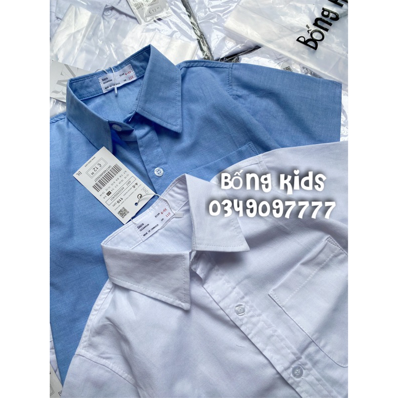 Áo Sơ Mi Bé Trai Basic Túi Ngực