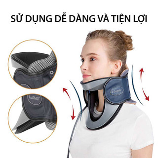 Đai hơi cổ Leamai C03/C02 hỗ trợ cổ kéo giãn nâng đỡ cột sống cổ và giảm áp lực vùng cổ, giảm đau hiệu quả [Hibaby Plus]