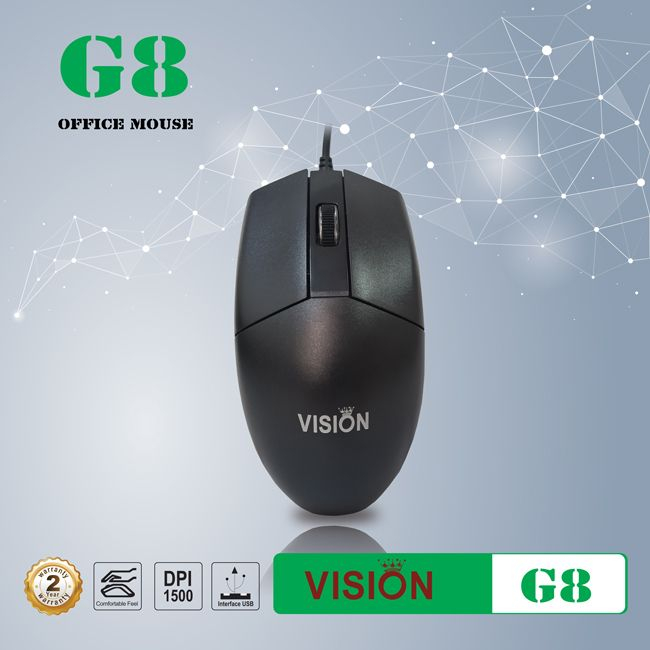 Chuột Máy Vi Tính Mouse VSP Vision G8 Usb - Chính Hãng. Bảo hành 12 tháng