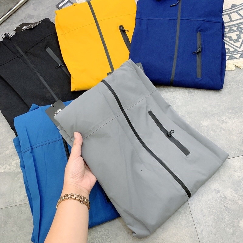Áo khoác gió nam nữ 2 lớp chống nước, áo gió nam nữ 2 lớp có túi trong, nón có thể tháo rời