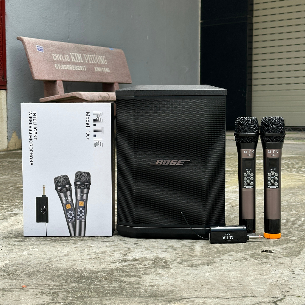 COMBO Loa BO.SE S1 pro 150W Mixer 3 Kênh, Bluetooth, AUX, Hệ Thống PA All-In-One - Micro Không Dây AK95