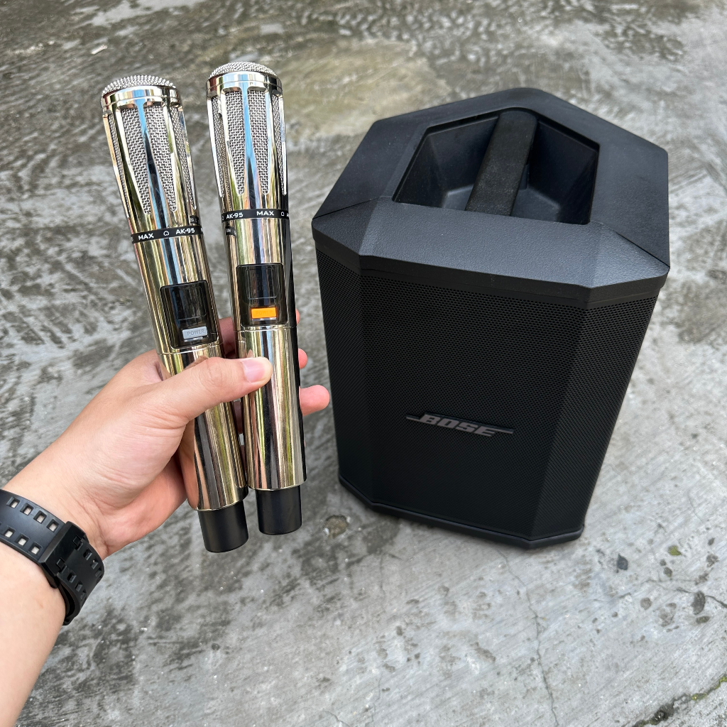 COMBO Loa BO.SE S1 pro 150W Mixer 3 Kênh, Bluetooth, AUX, Hệ Thống PA All-In-One - Micro Không Dây AK95