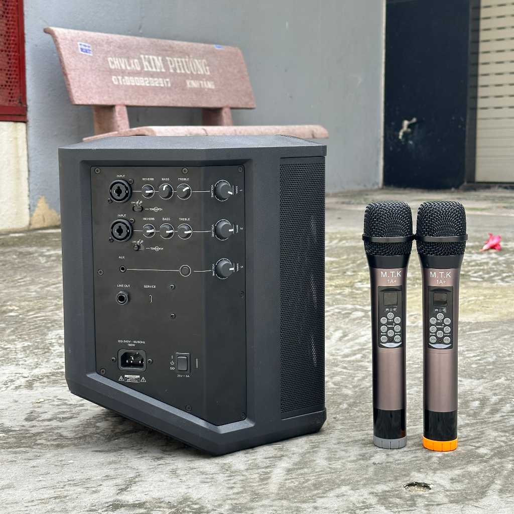 COMBO Loa BO.SE S1 pro 150W Mixer 3 Kênh, Bluetooth, AUX, Hệ Thống PA All-In-One - Micro Không Dây AK95