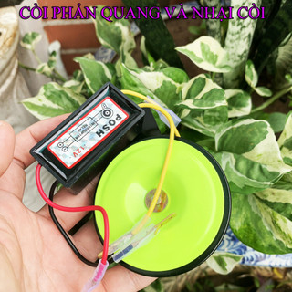 Nhại còi posh, nhại còi xe máy 12v sử dụng xe máy, còi phản quang thái ate