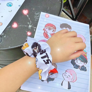 Cột tóc Vải Scrunchies