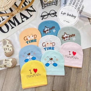 Mũ chụp cotton cho bé 1- 4 tuổi
