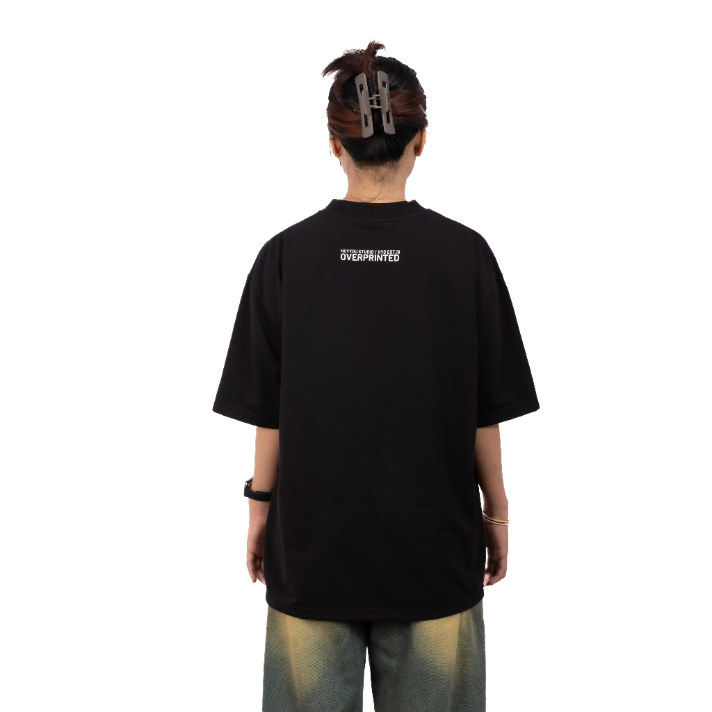 Áo thun Heyyou! OverPrint Black