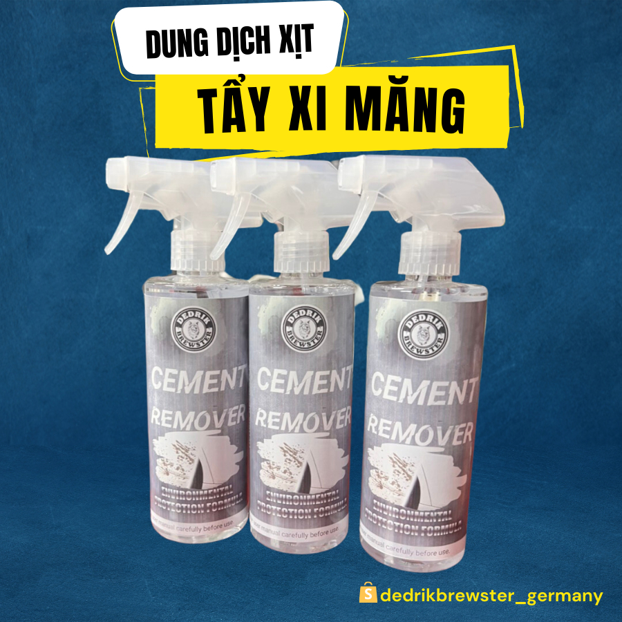 Dung Dịch Xịt Tẩy Xi Măng Vôi Vữa Công Nghệ Đức Dedrik Brewster Chai 500ml